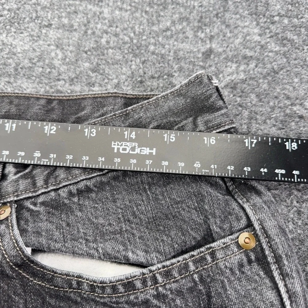 Banana Republic Mens Straight Leg Jeans 34x32 Faded Black 100% Cotton Denim